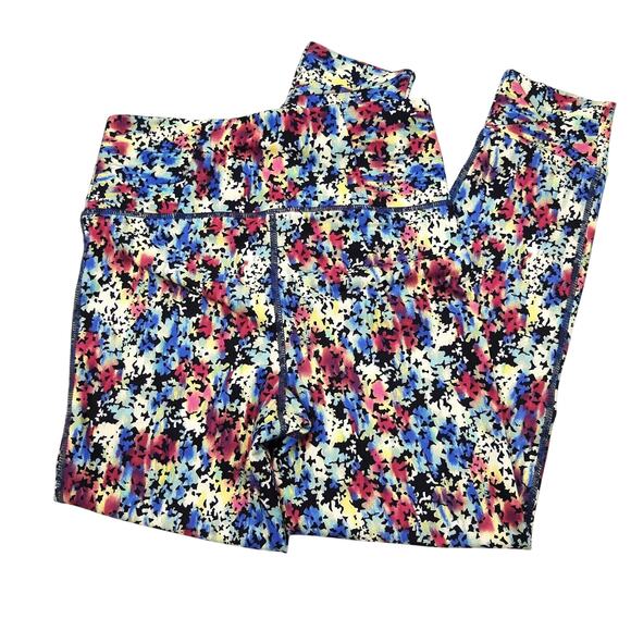 Jones New York Women Abstract Stream Sports Workout 7/8 Crop Leggings Size M - Picture 5 of 5